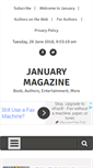 Mobile Screenshot of januarymagazine.com